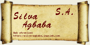 Silva Agbaba vizit kartica
